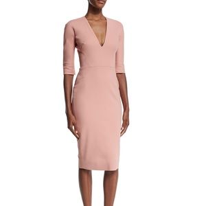 Victoria Beckham V-neck midi dress